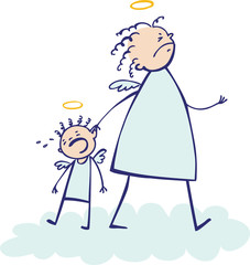 Moms are not angels: let’s go, colored