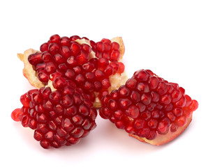 Ripe pomegranate piece