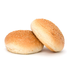 Round sandwich bun with sesame seeds