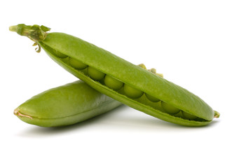 Fresh green pea pod