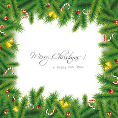 Christmas needles background