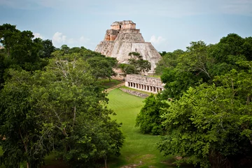 Selbstklebende Fototapete Mexiko Maya-Pyramide, Palenque, Mexiko