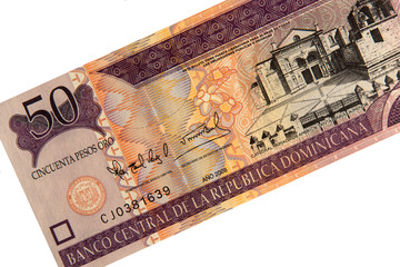 Banknote aus der dominikanischen Republik - 50 Peso
