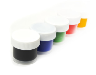 gouache on white background