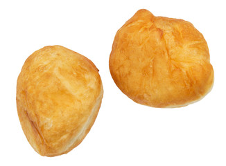 fried pies with meat on a white background