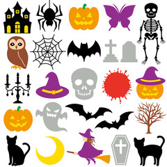 Fototapeta premium ハロウィン アイコン