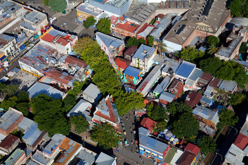 View from the helicopter for Buenos Aires, Argentina