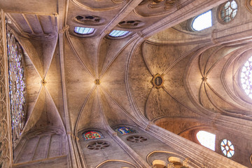 Notre Dame Cathedral, Paris, Interior View