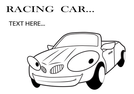 Car racing vector