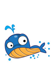 Fototapeta premium whale vector cartoon