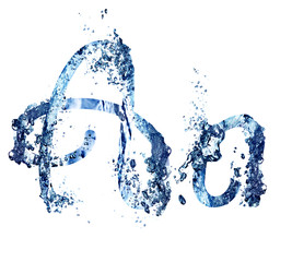 Fototapeta na wymiar water symbol 