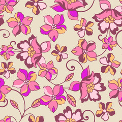 romatic floral seamless background