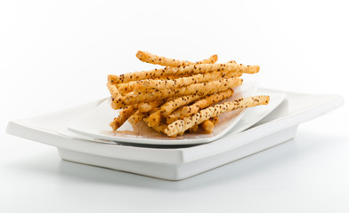 Pretzel bread sticks ready for everyone to enjoy