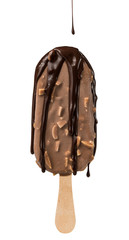 Chocolate covered ice cream