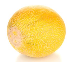 Ripe melon isolated on white