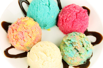 delicious ice cream close-up