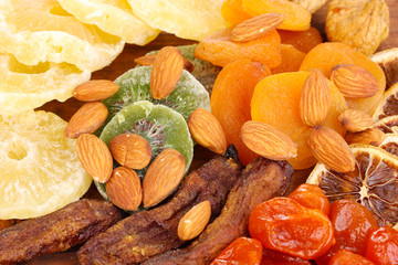 Dried fruits close-up