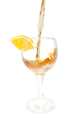 cocktail with orange slice