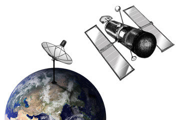 a satellite sketching