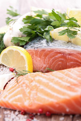 raw salmon