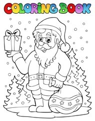 Livre de coloriage Père Noël thème 6