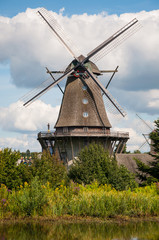 Mill in summer day