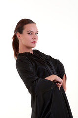 Fototapeta premium Portrait of mystery pretty woman