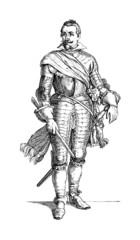 Fototapeta na wymiar Warrior - 17th century