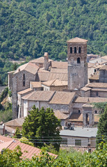 Fototapeta na wymiar Panoramiczny widok z Narni. Umbria. Włochy.