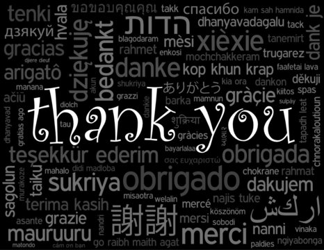 "THANK YOU" Card (a lot thanks gratitude congratulations)