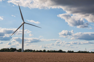 Wind turbines farm