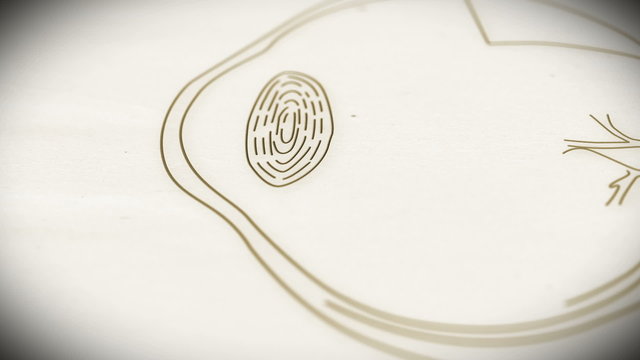Human Eye structure animation illustration Shallow Depth of Fiel