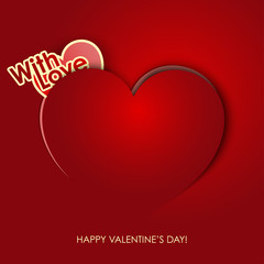 valentine's day, with love illustration