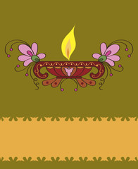 Diwali Diya Greeting