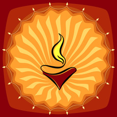 Diwali Diya Greeting