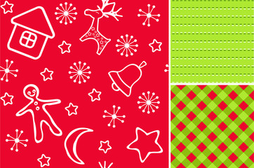 Red Christmas seamless.