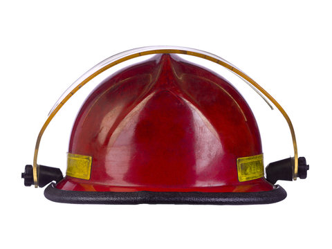 red fireman helmet