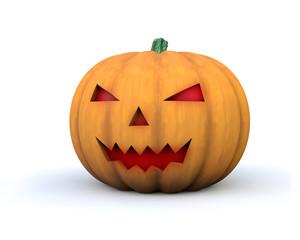 3D Pumkin with glowing eyes