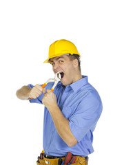 man with hard hat