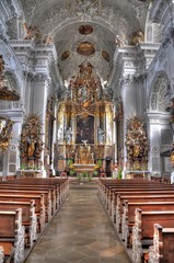 Fototapeta na wymiar Kloster Holzen Barockkirche