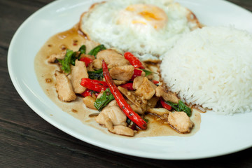 fried basil chicken