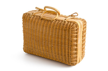 Kleiner geflochtener Koffer