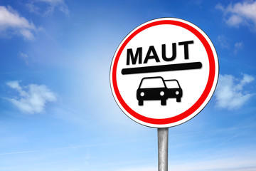 Maut Schild