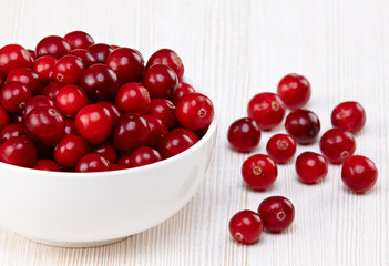 Bowl of cranberries