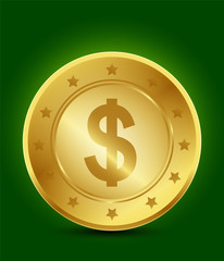 golden dollar symbol