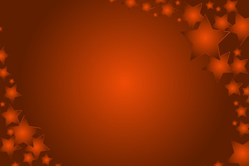 Red christmas background - stars