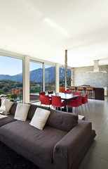 beautiful house, modern style, living room