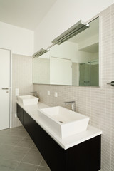 beautiful house, modern style, bathroom