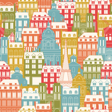 Paris Cityscape pattern