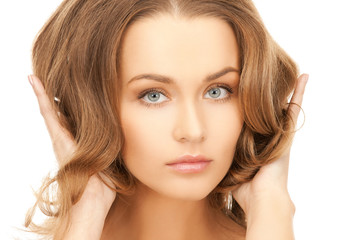 Fototapeta premium beautiful woman with long hair